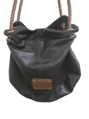 Vintage Y2K RELIC Vegan Leather Shoulder Bag Hobo Multi Section Handbag